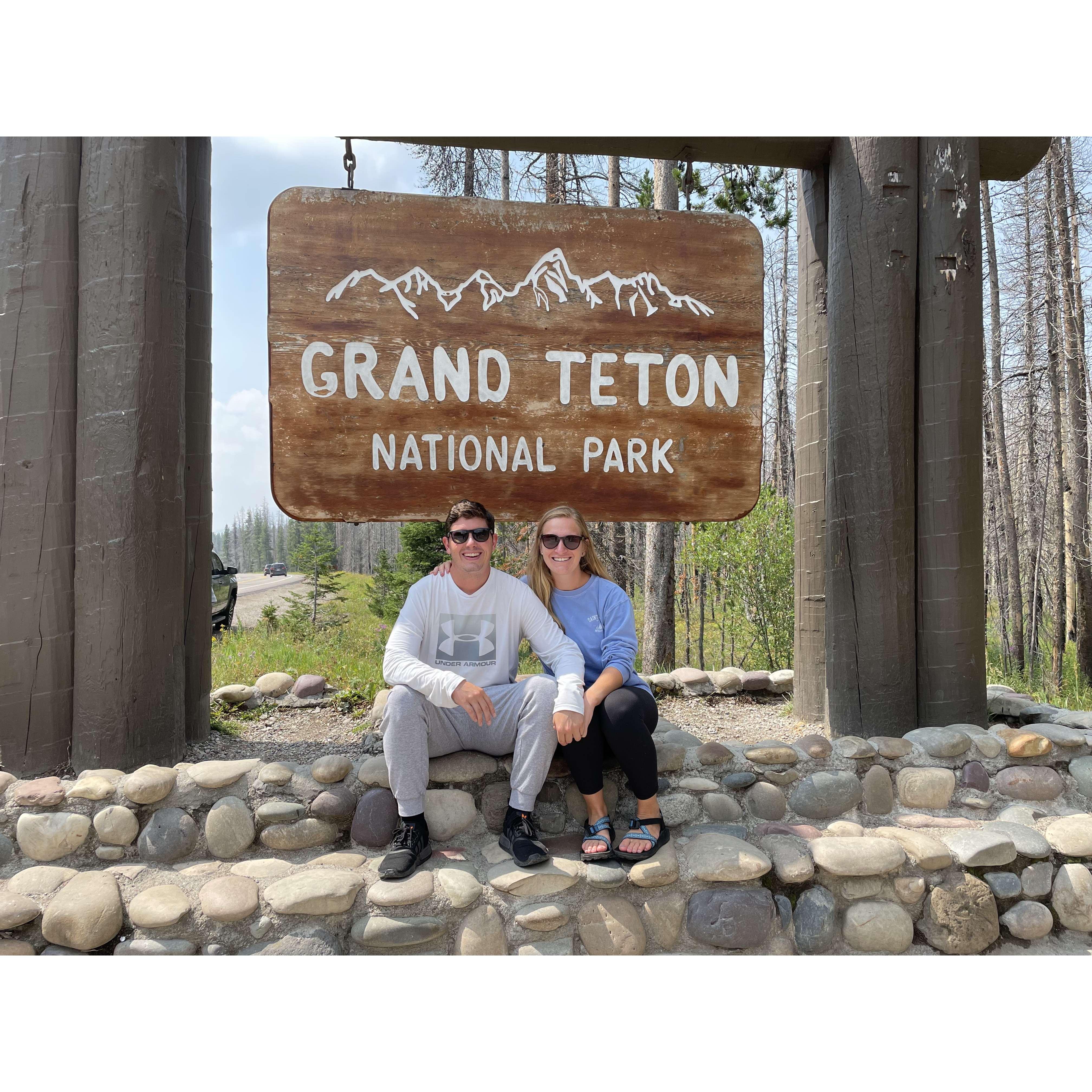 after a week of sleeping in a tent and no showers for four days, still enjoying each others company