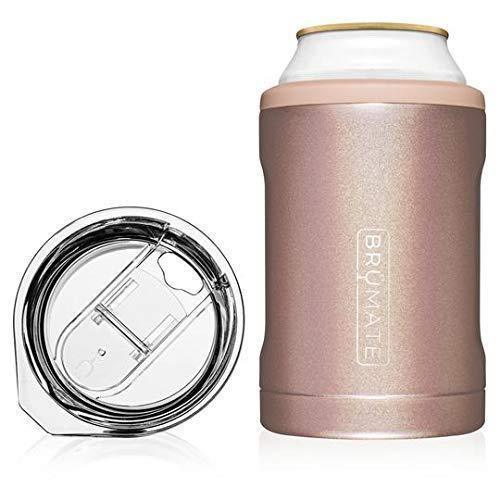 Hopsulator DUO 2-in-1 can-cooler 12oz regular cans works as a tumbler (Rose Gold)