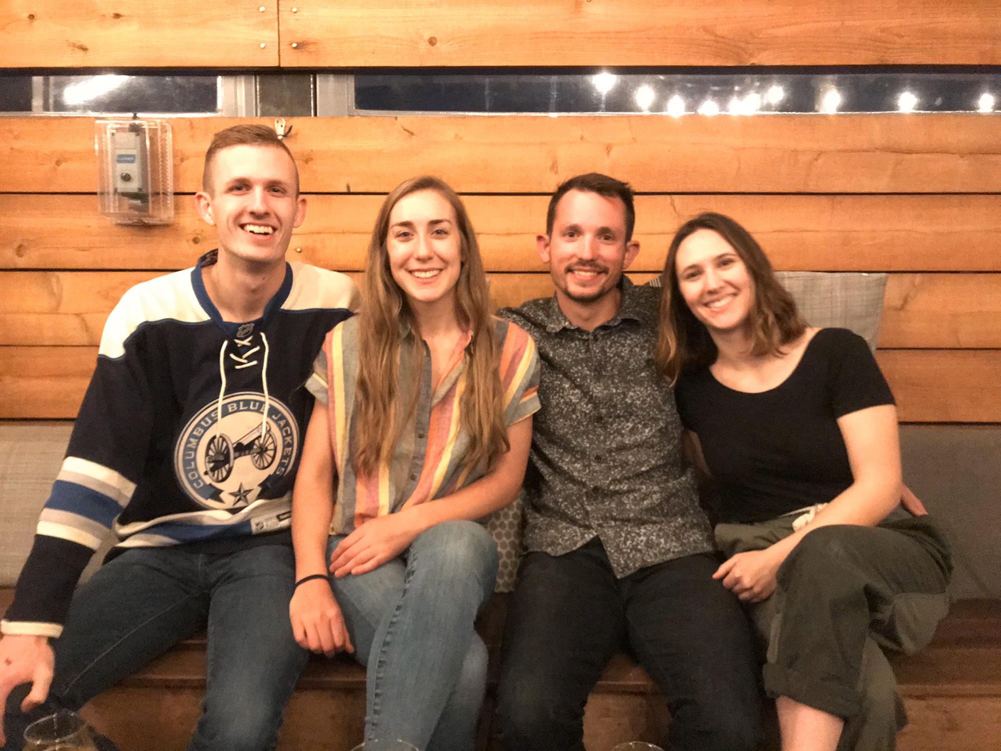 Hanging out with Nick (Ryan's bro) and his girlfriend Mel!