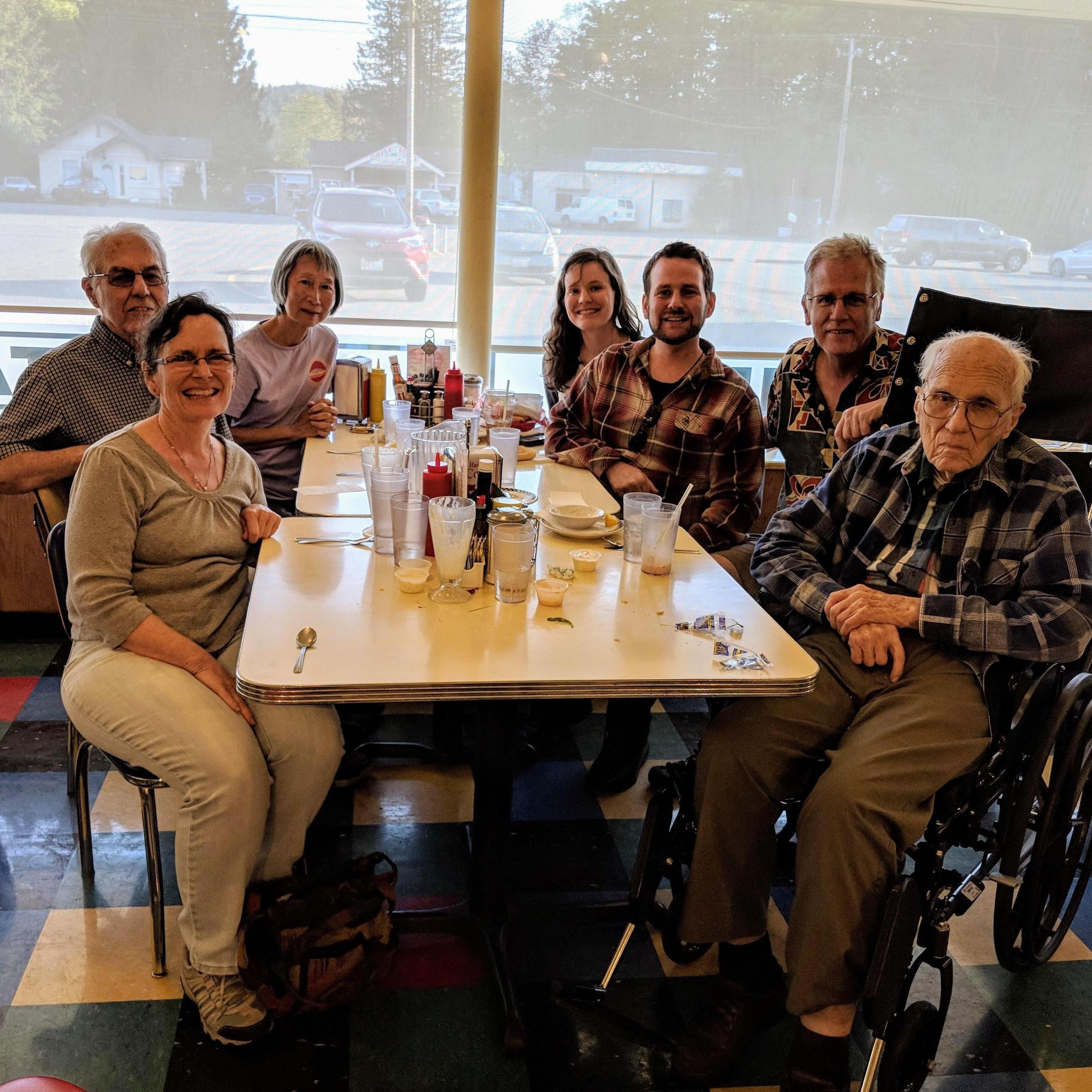 May 2018 - Celebrating Aaron's Grandpa's 100th birthday!