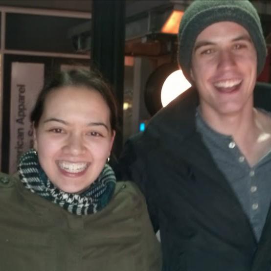 This is one of the first pictures of us as a couple where we went ice skating in Atlanta.