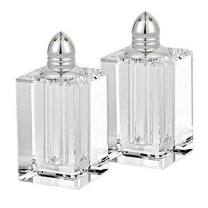 Badash - Spirit Platinum 2 Pc Salt & Pepper H3.5"