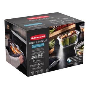 Rubbermaid Brilliance Glass Md Dep 10 Pc