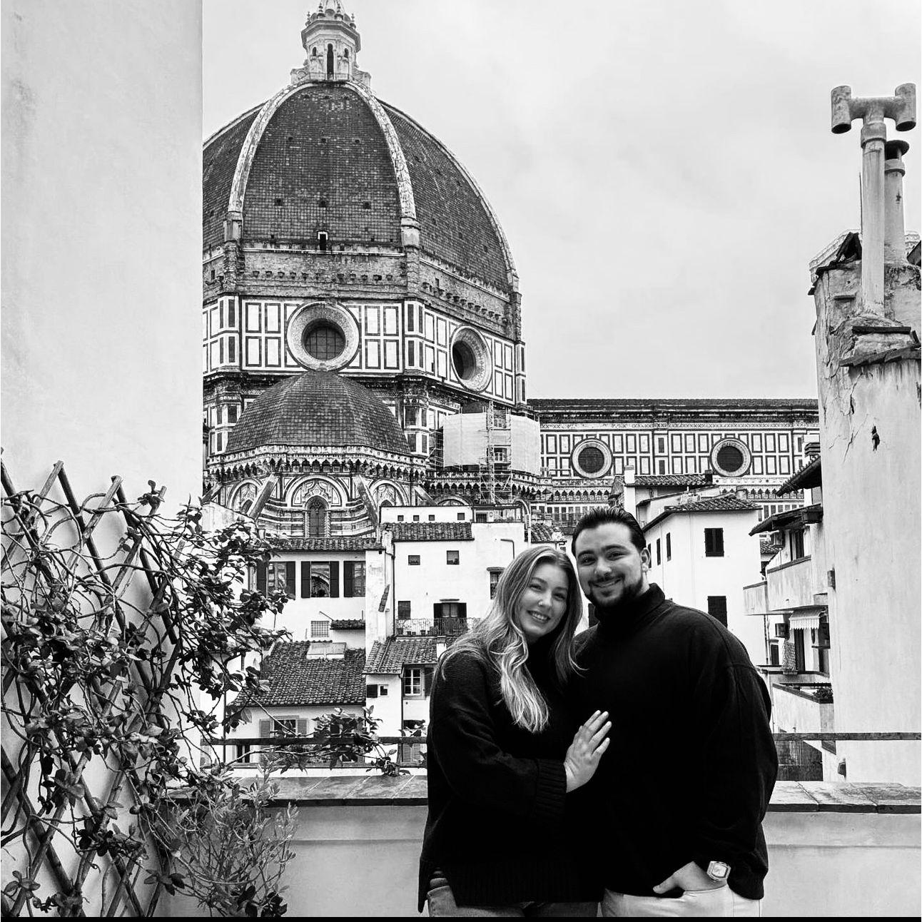 Visiting William's sister, Samantha, during her semester abroad in Florence, Italy.