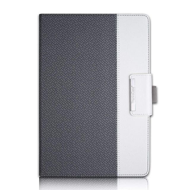 Thankscase Case for Samsung Galaxy Tab S4 10.5, Rotating Case Stand Cover with S Pen Holder, Wallet and Card Slots for Galaxy Tab S4 10.5 2018 Model SM-T830/T835/T837-Grey Weave