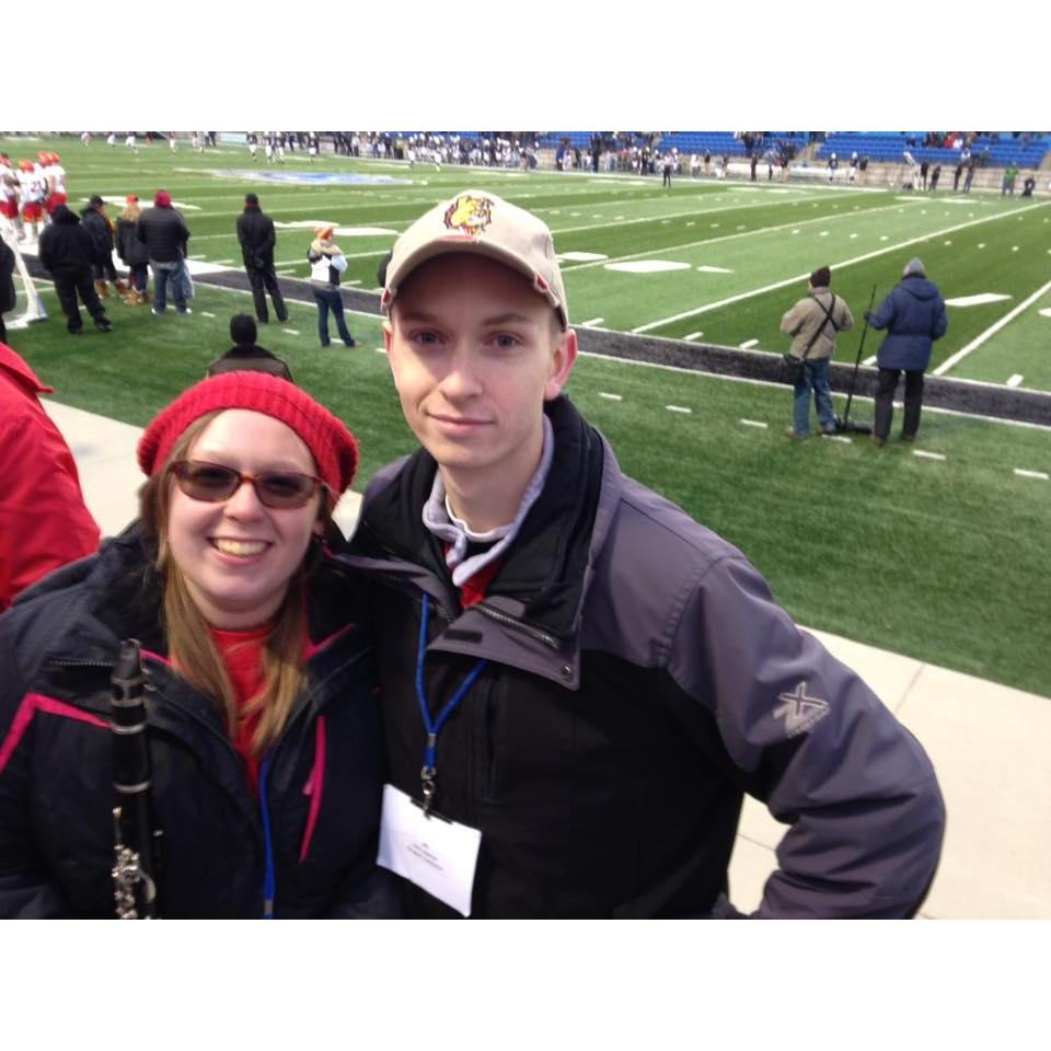 At a Pep Band Game at GVSU