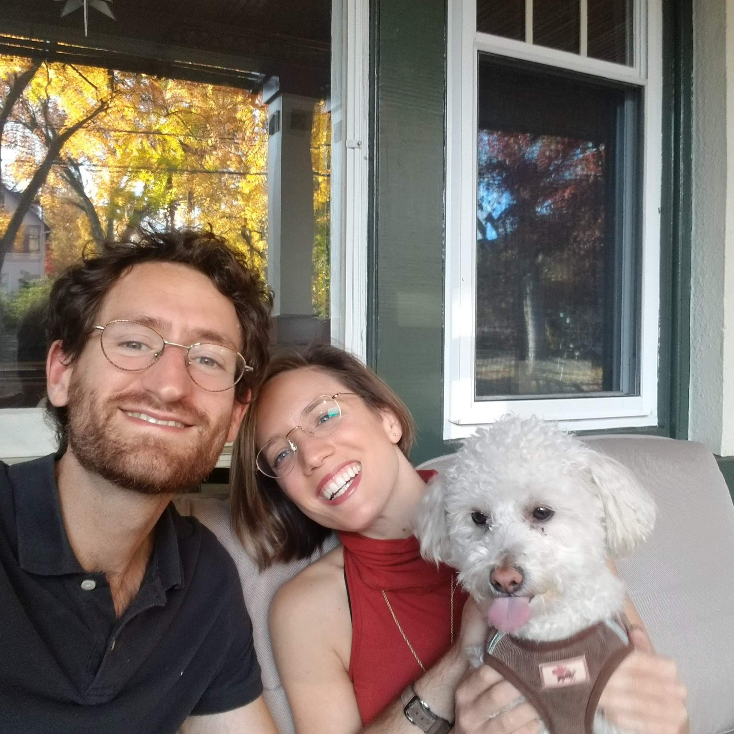 Pretending Tucker is our dog, as usual. Bethlehem, PA. November 2020.