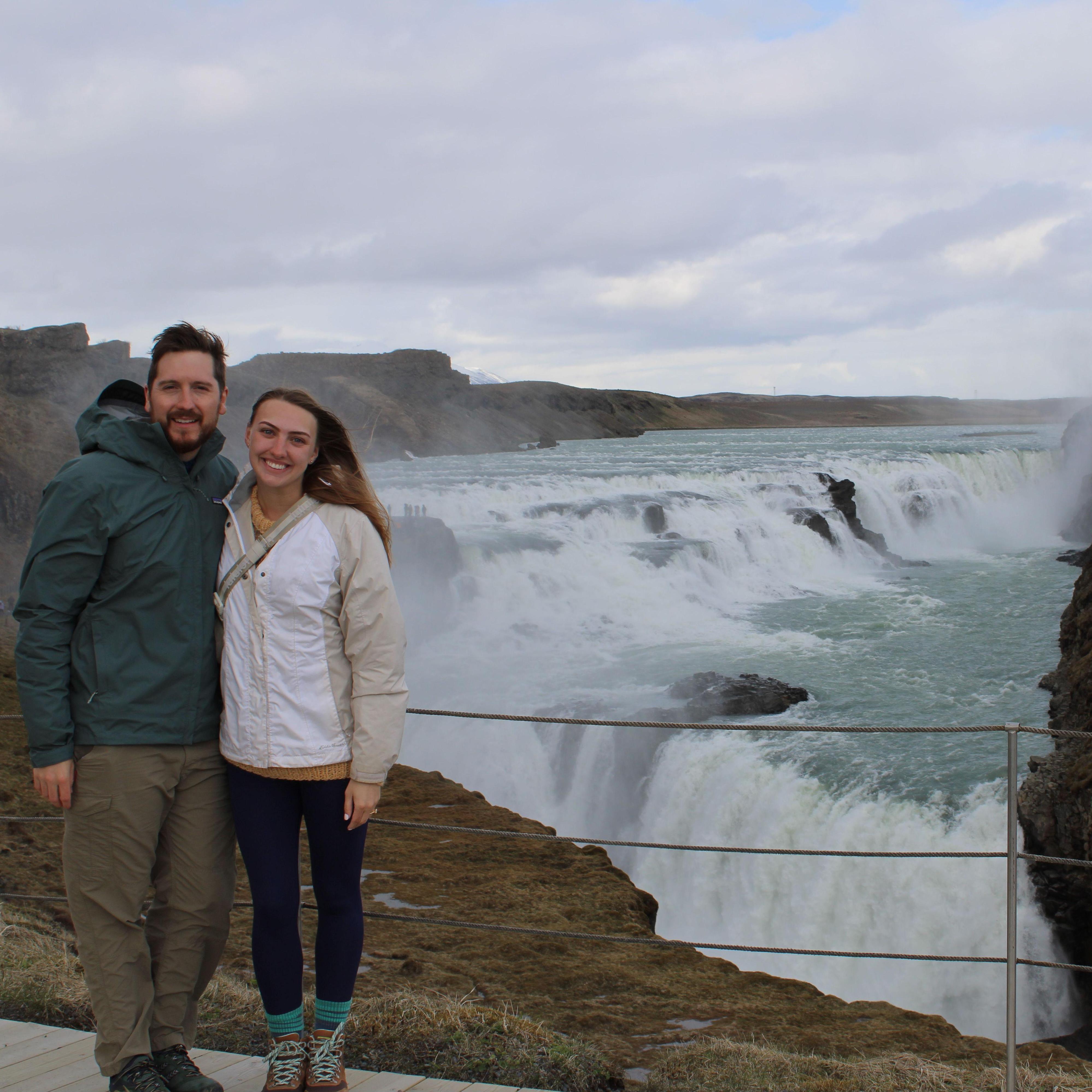 Gullfoss - a popular Icelandic waterfall
