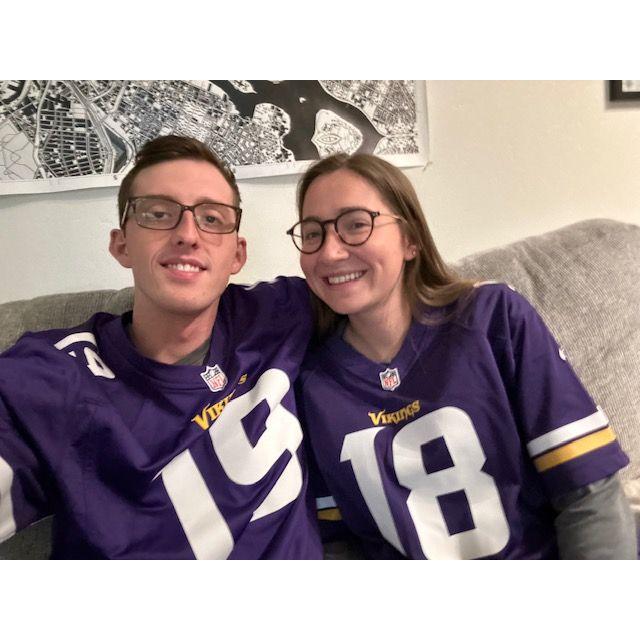 Cheering on the Vikings