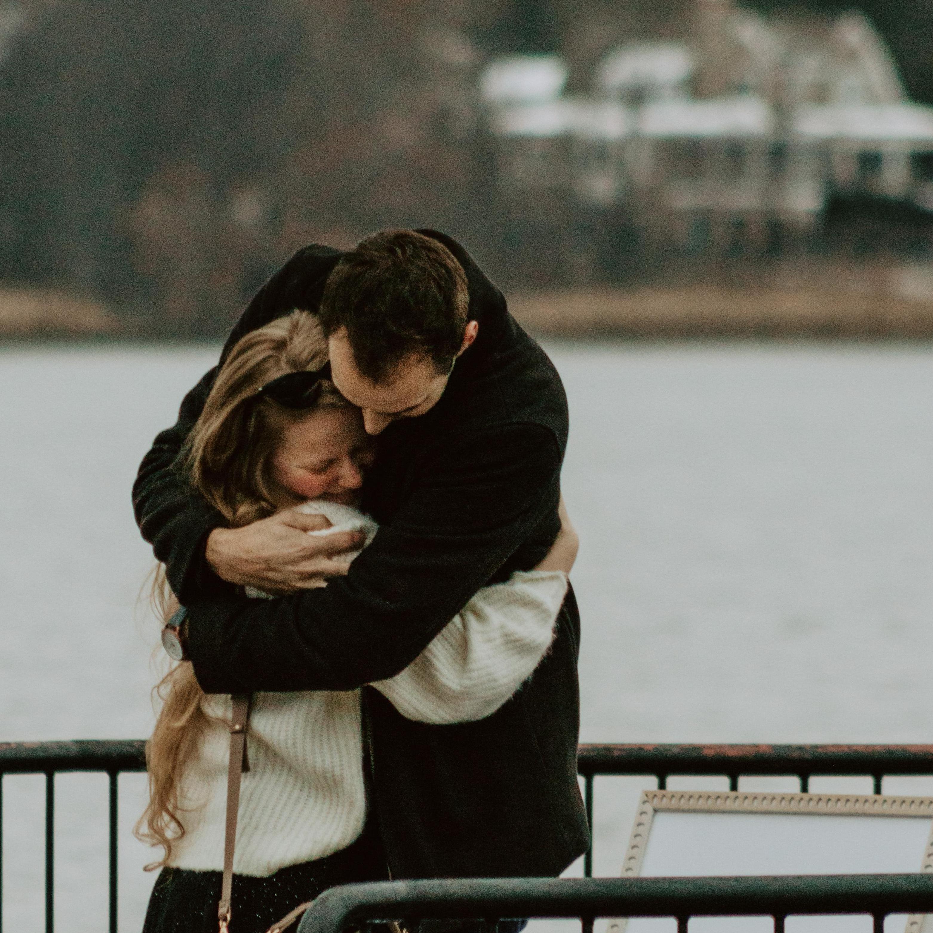 This is their best hug...right after he purposed!!