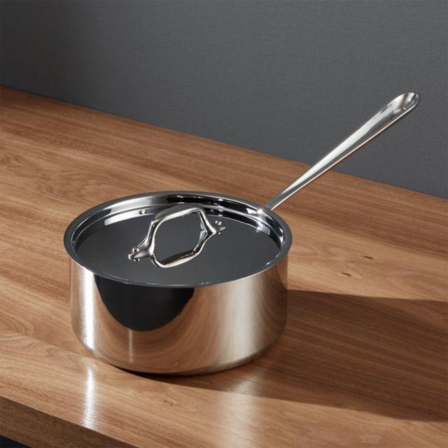 All-Clad ® d3 Stainless Steel 3-qt. Saucepan with Lid