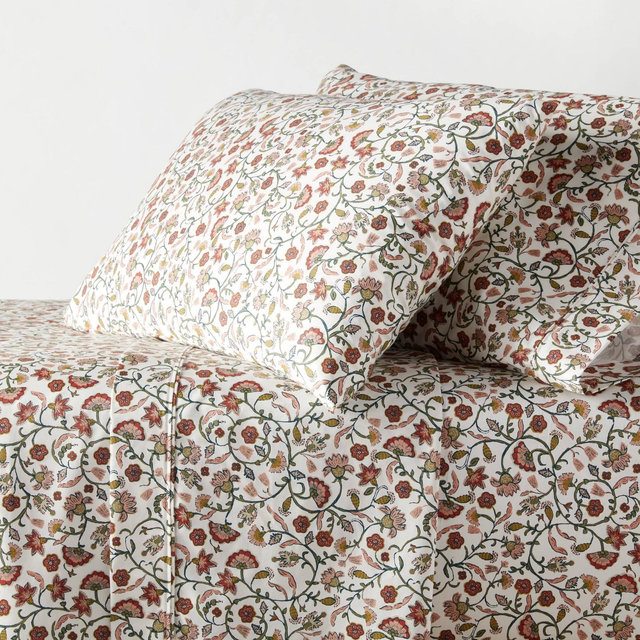 Full 400 Thread Count Performance Sheet Set Warm Floral - Threshold™