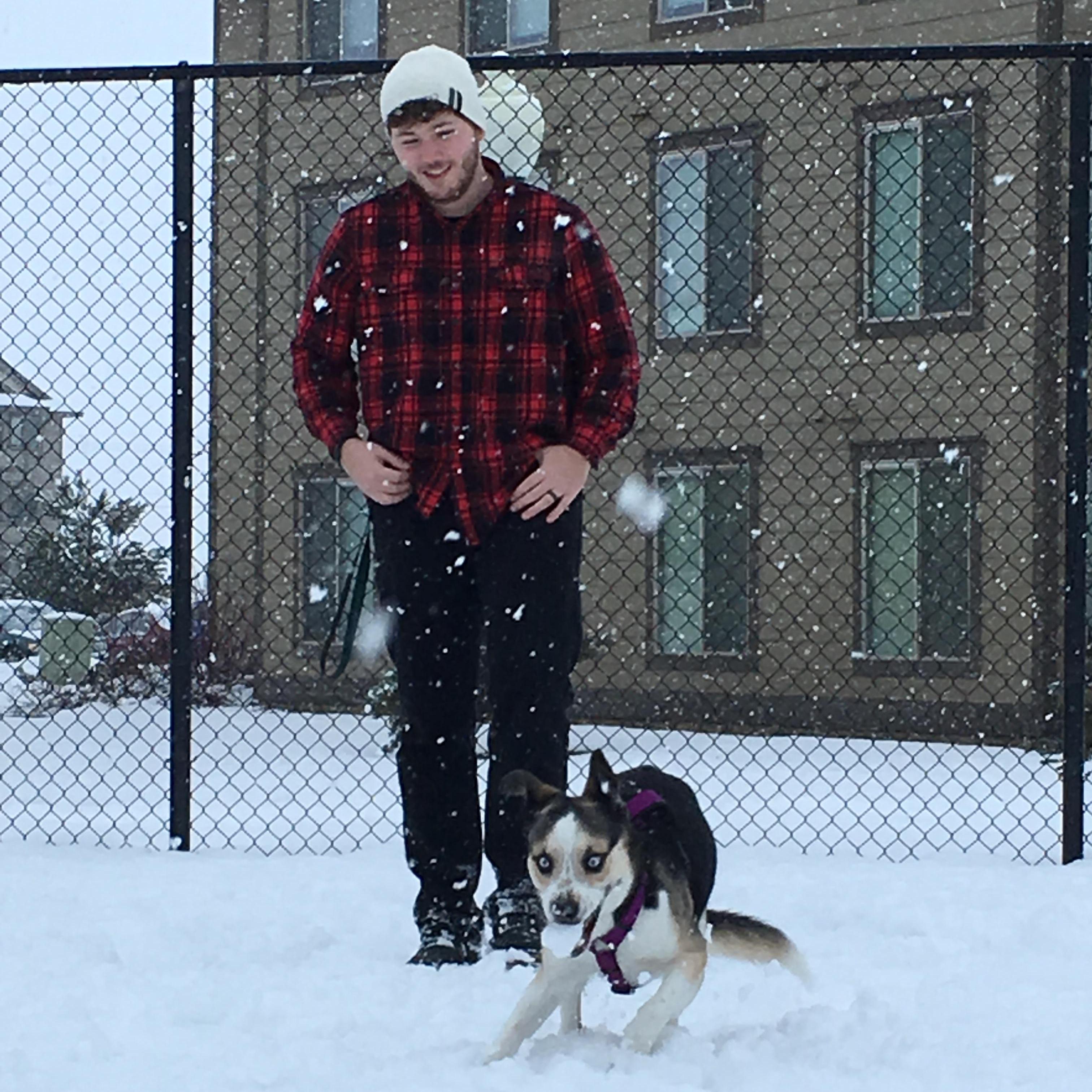 Our first winter with Fenris.