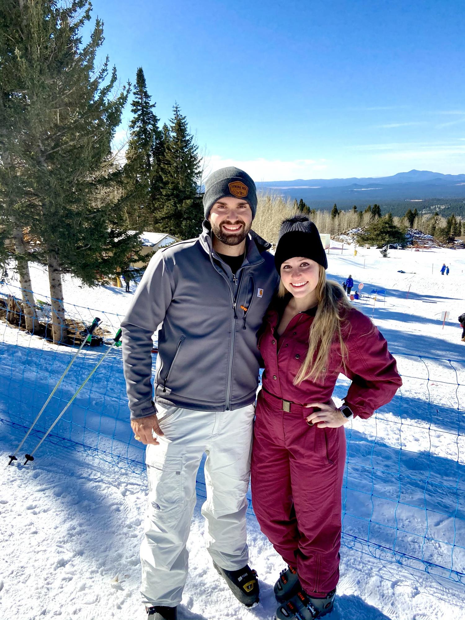 Our first ski trip together. Flagstaff, Arizona