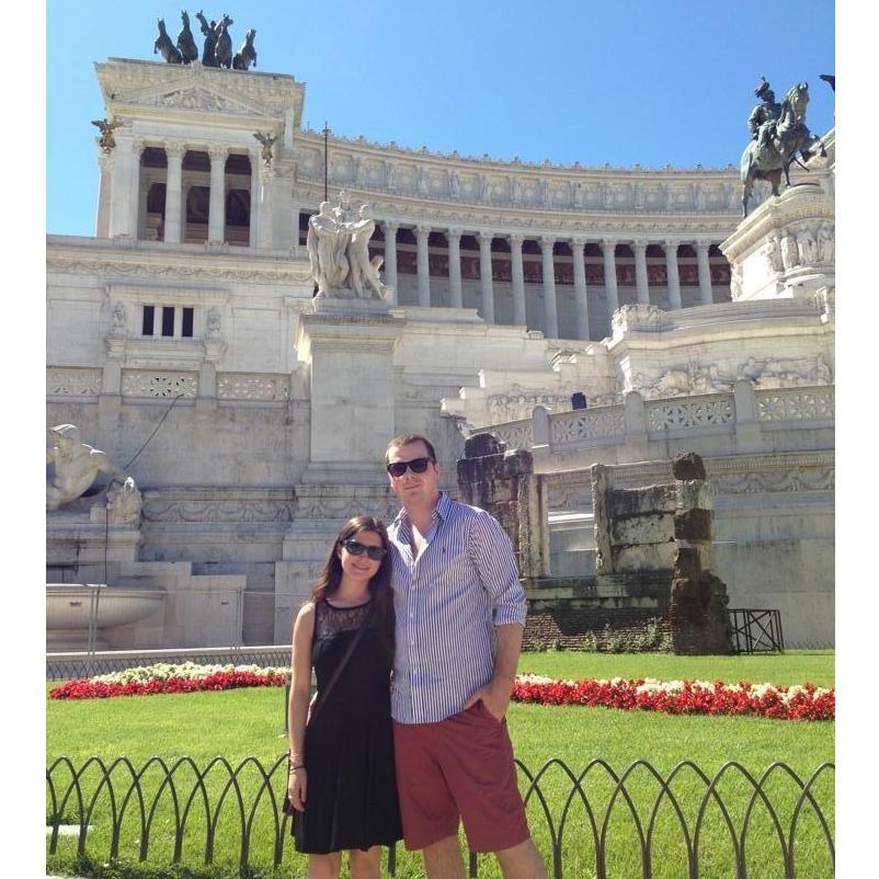 At the Monumento Nazionale a Vittorio Emanuele II in Rome