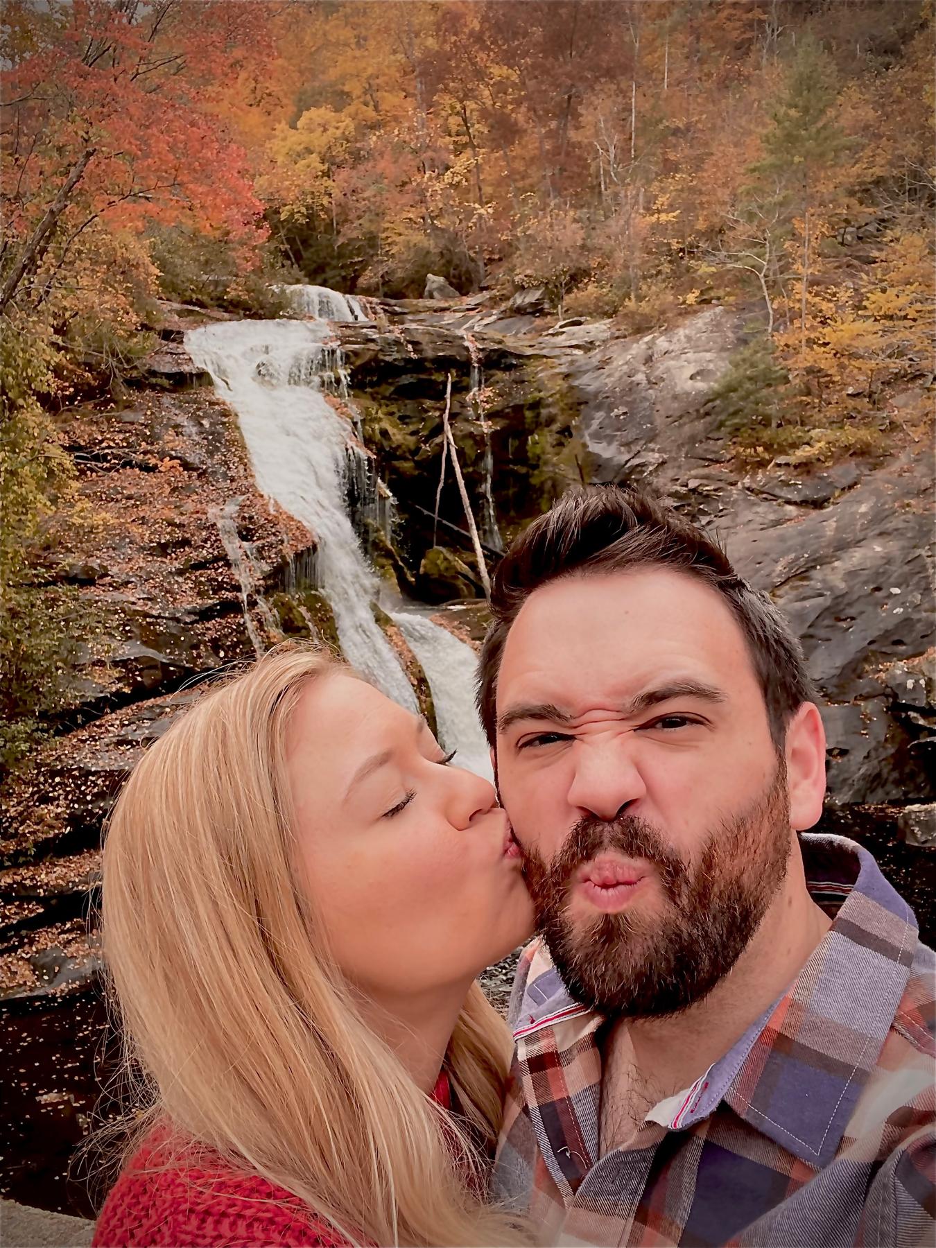 And can be goofy together 🥰
…
Bald Creek Falls, Tennessee