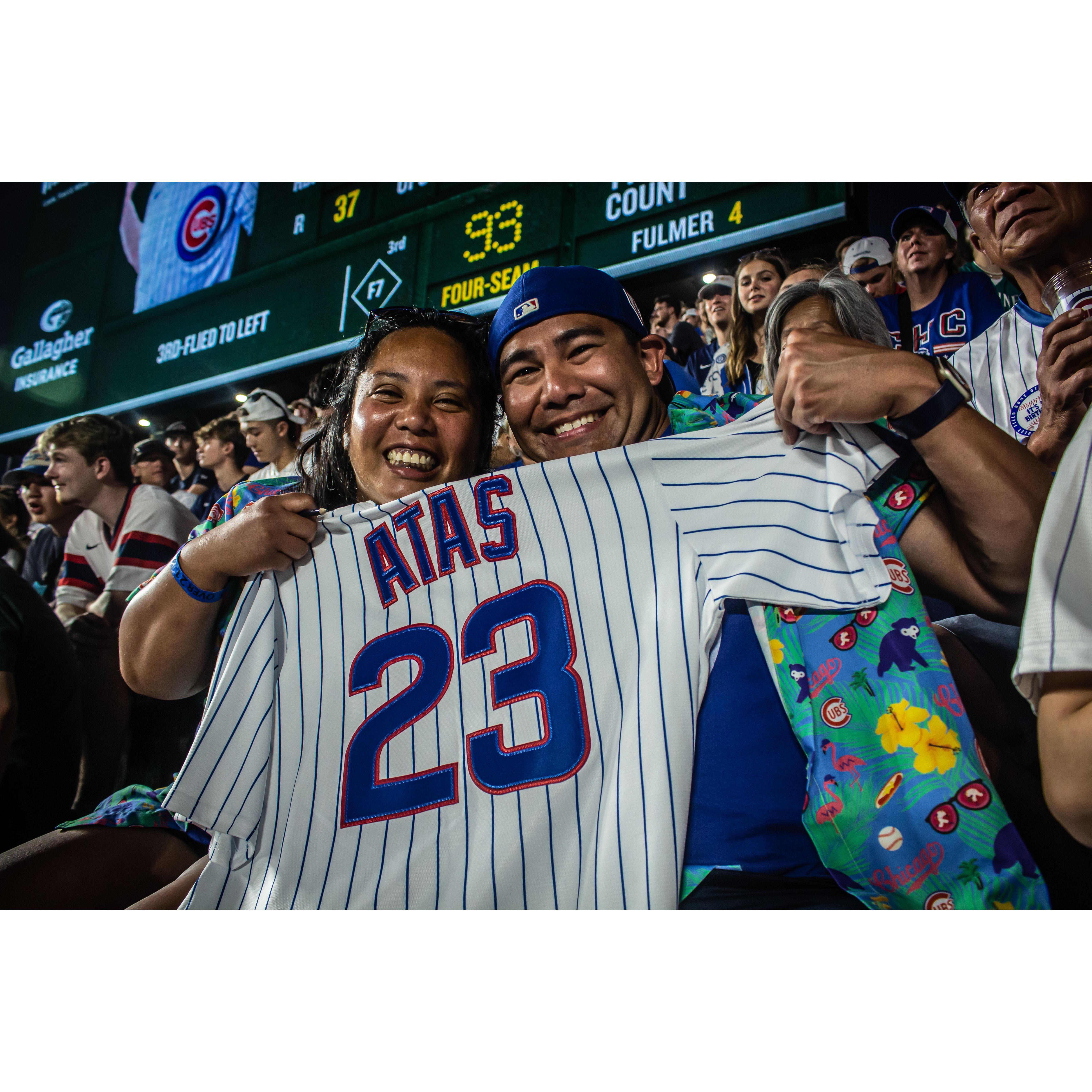 We had no idea Mikey's siblings customized a jersey for us!