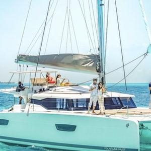 Isla Mujeres Luxury Catamaran with Snorkeling Tour