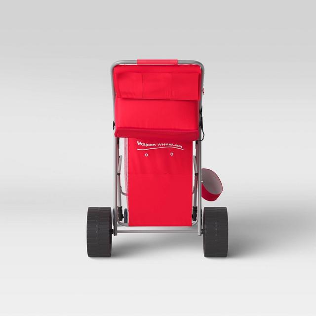 Wonder Wheeler Beach Standing Cart - Red - RIO Brands