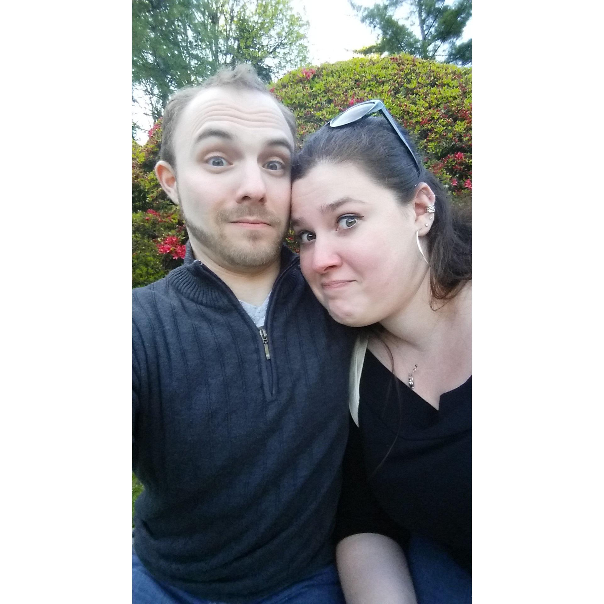 Never miss an opportunity to take a silly picture ♡