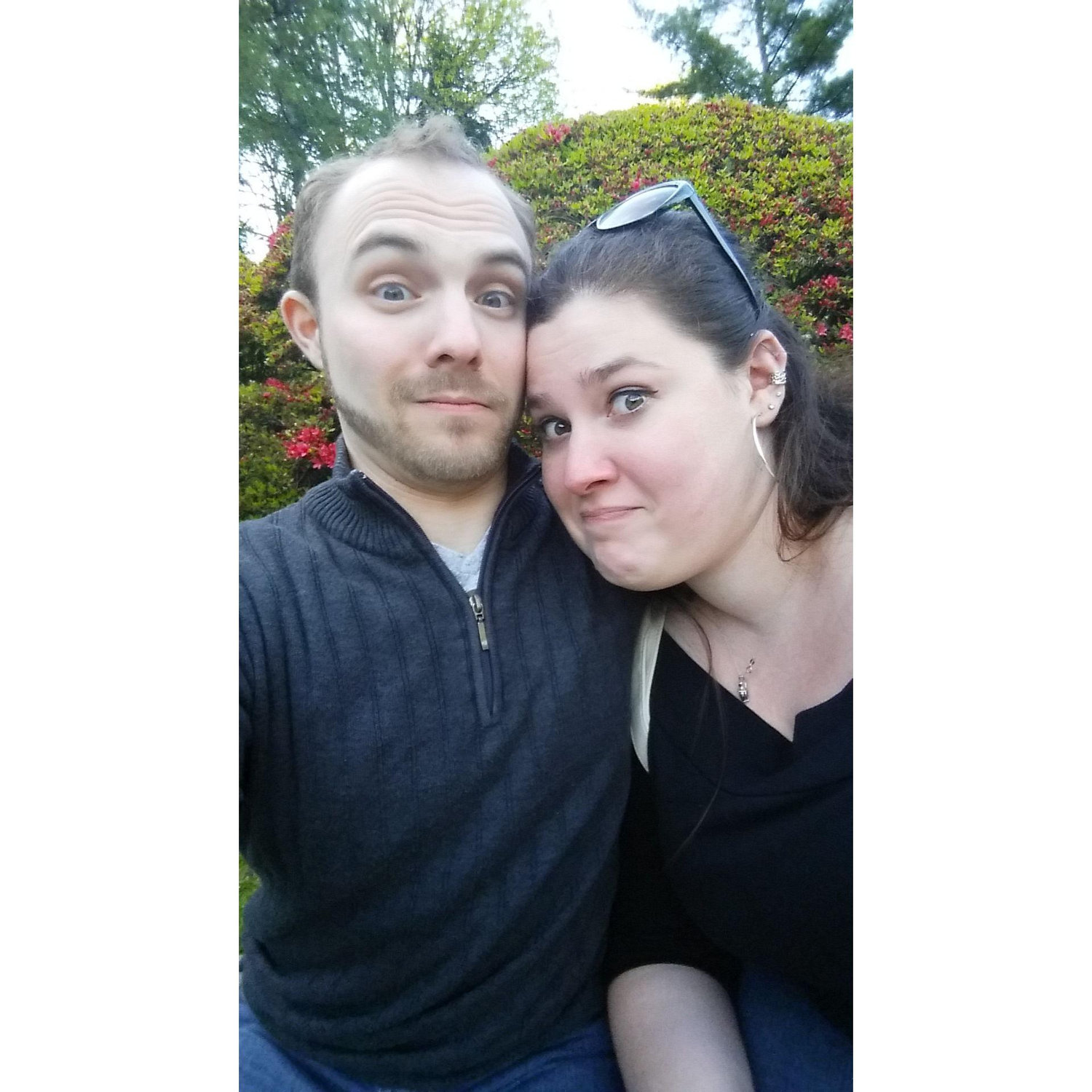 Never miss an opportunity to take a silly picture ♡