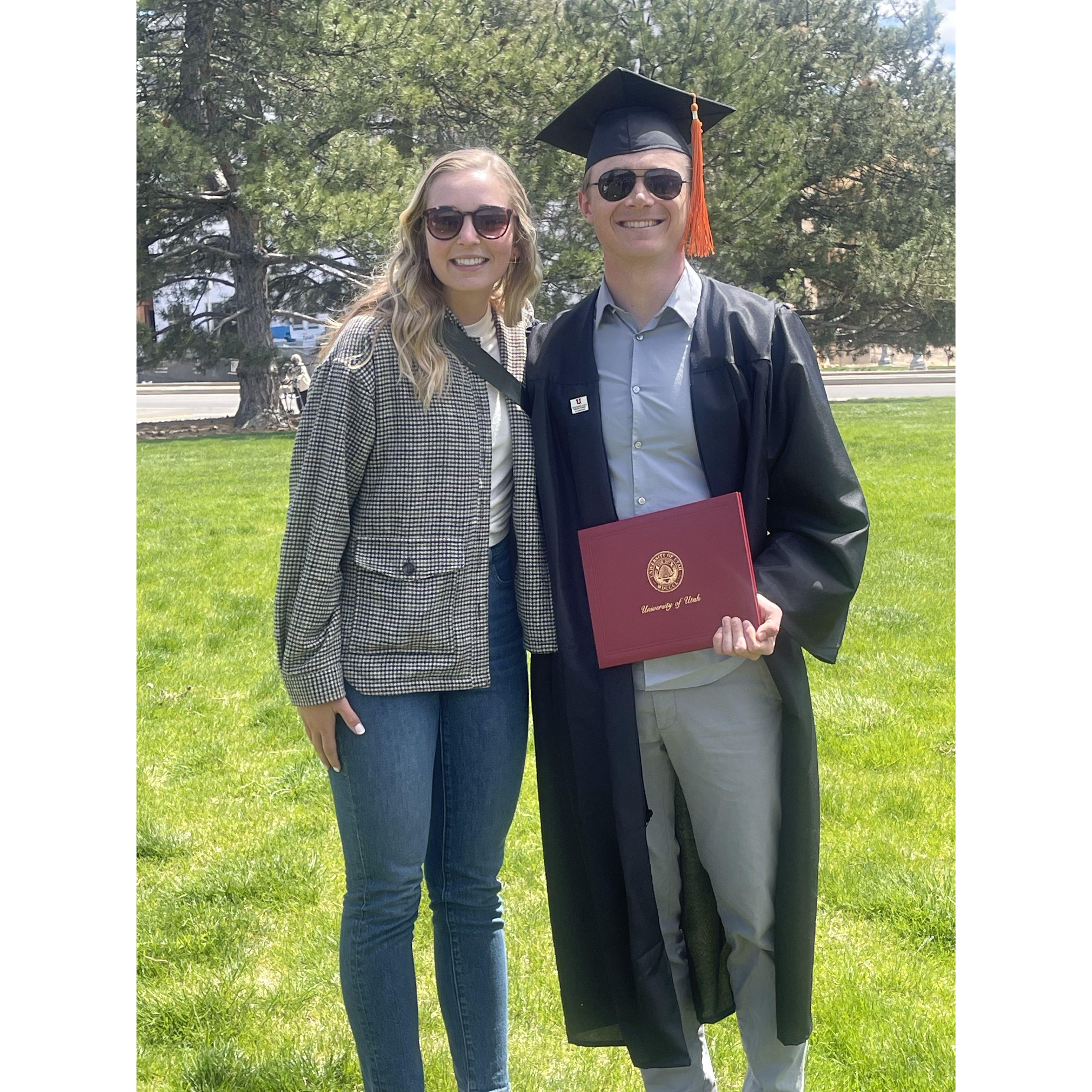 May 2024. Tanner's graduation from the University of Utah.