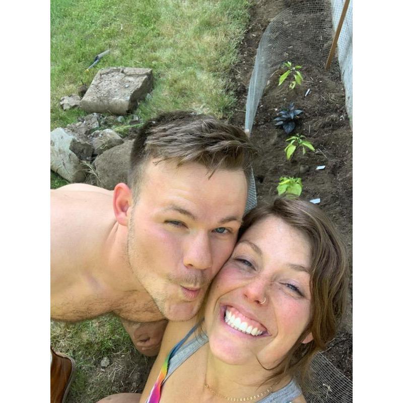 First garden bed we planted together - June 2023