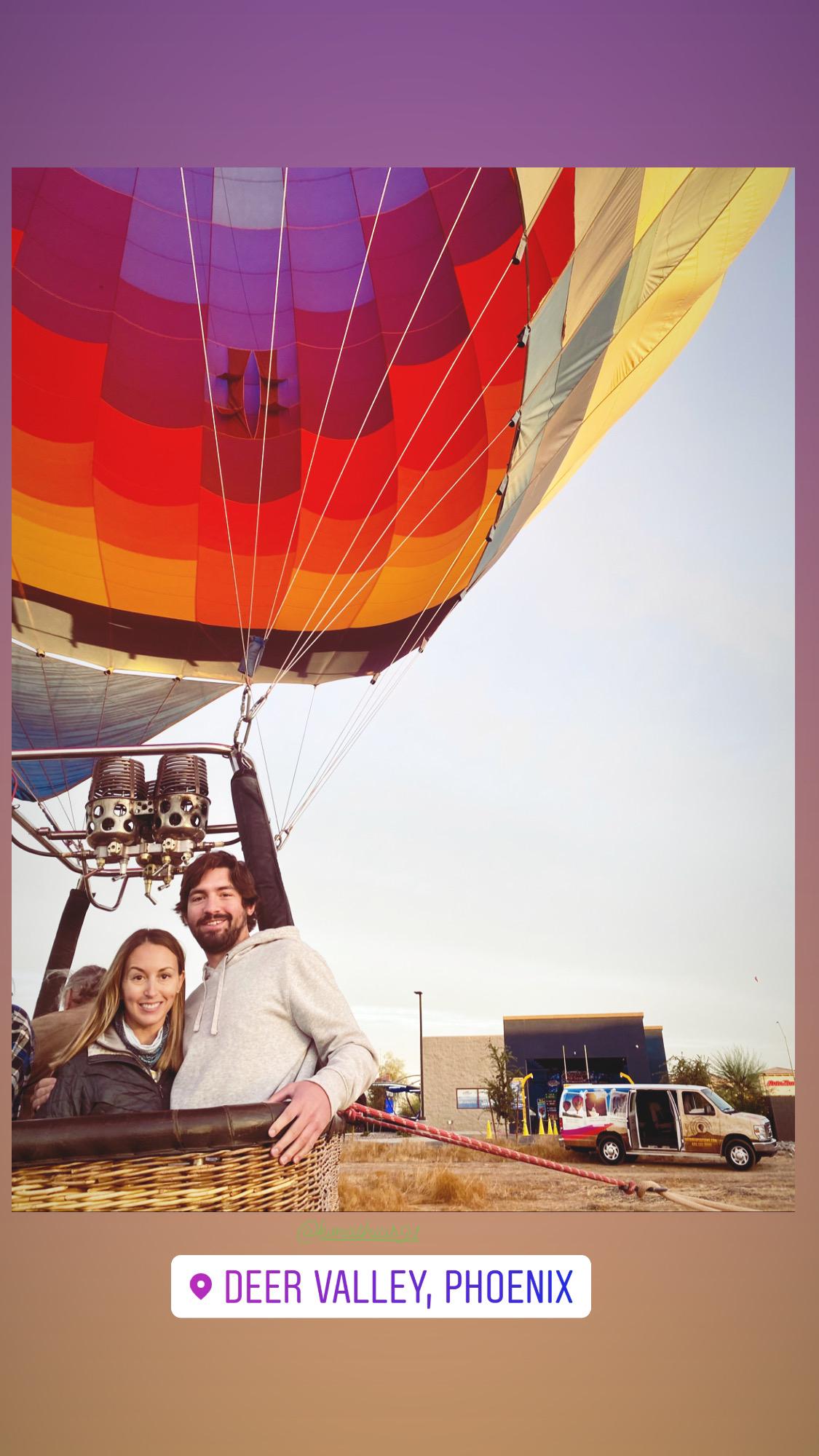 Hot air balloon ride in Arizona