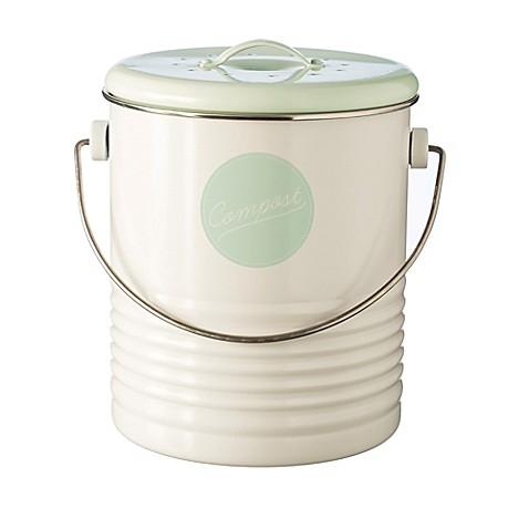 Typhoon® Vintage Americana Compost Caddy in Cream