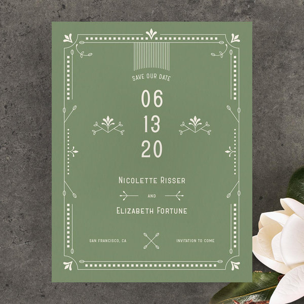 Zola Save The Dates - Augusta Type