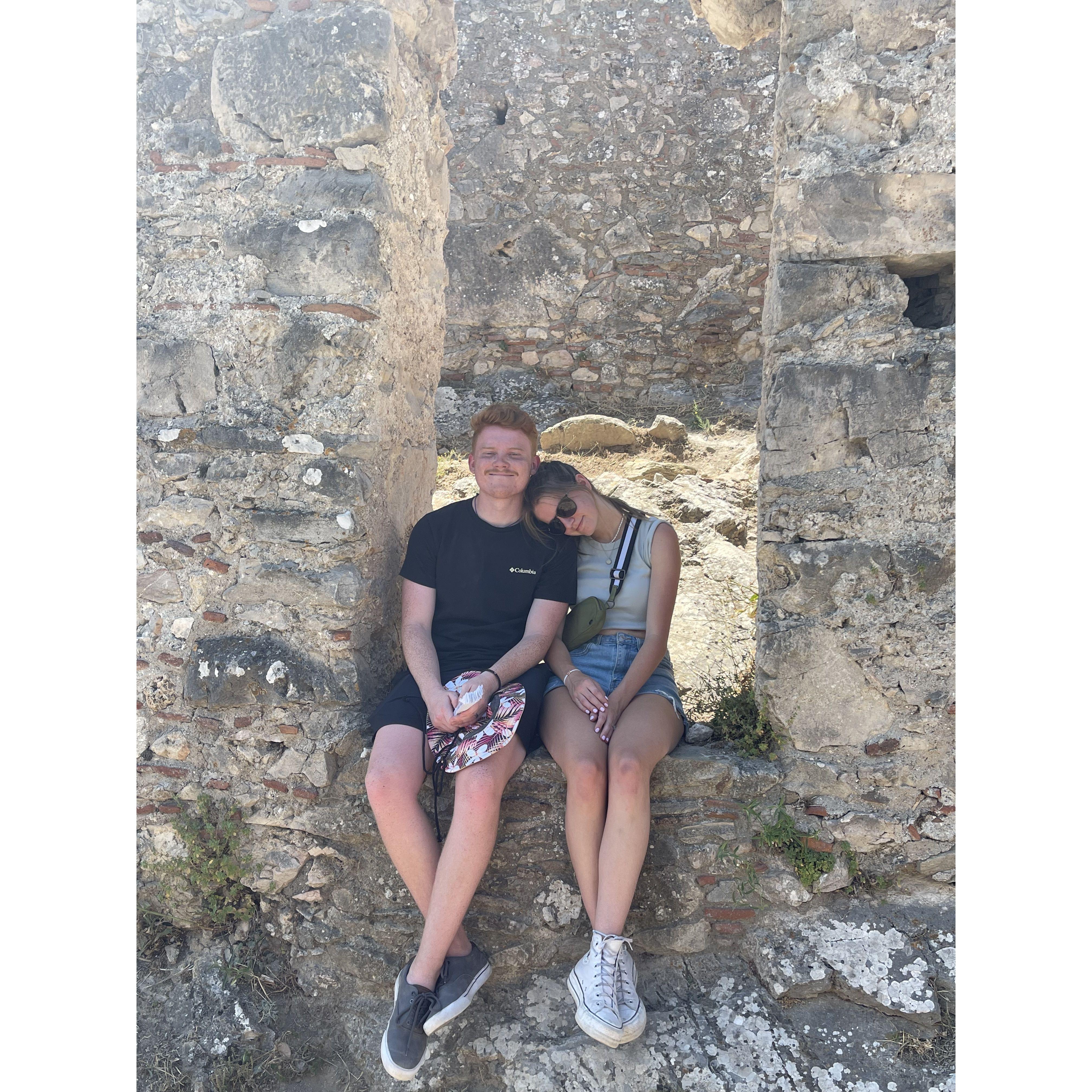 After our long and steep hike to the top of Mystras in Greece