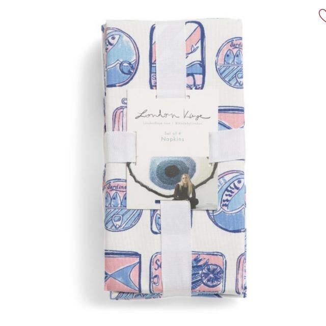 Set Of 4 Sardine Can Napkins | Kitchen & Dining Room | T.J.Maxx