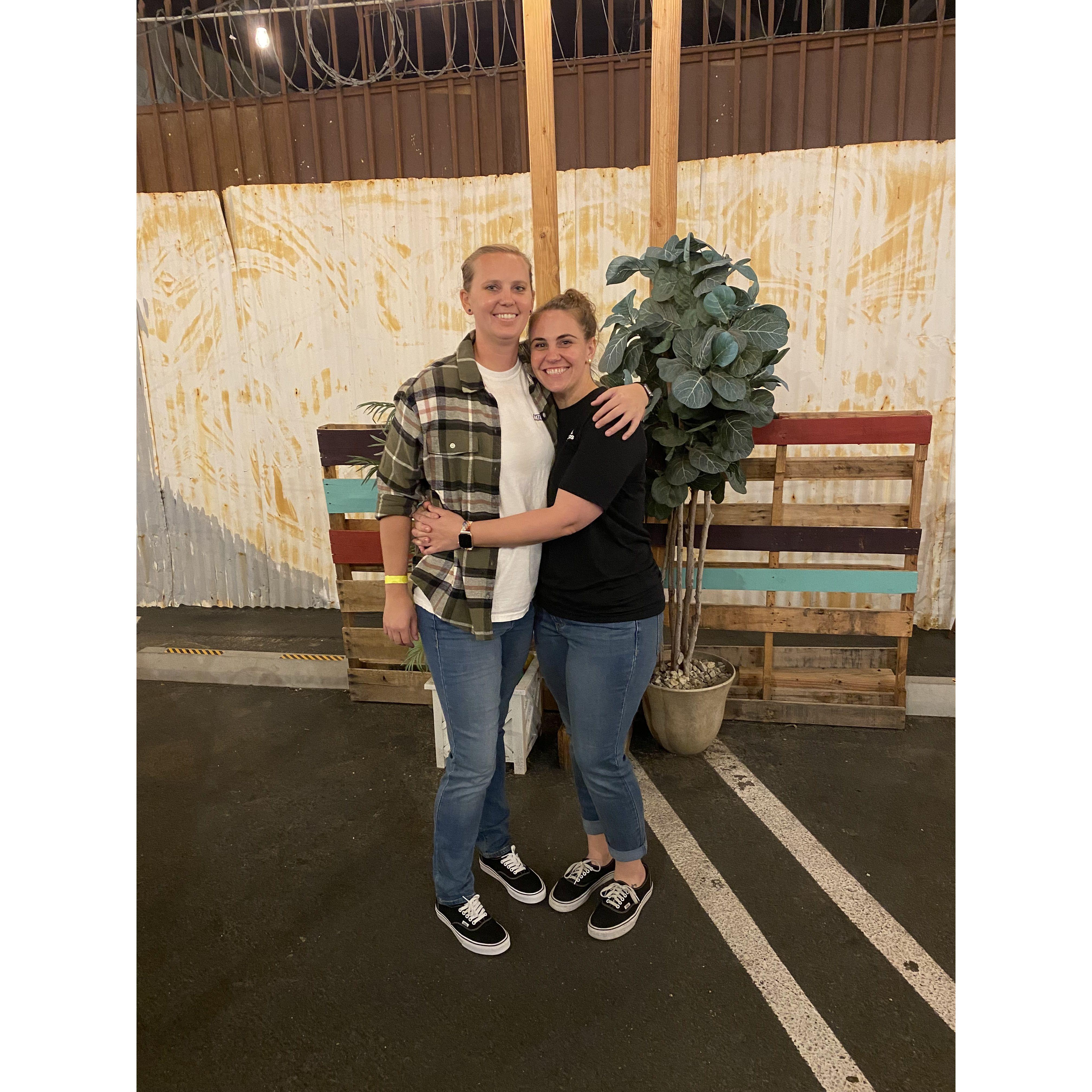 Mel's first time visiting me in California! Went to do one of Mel's favorite things, play arcade games with some great friends!