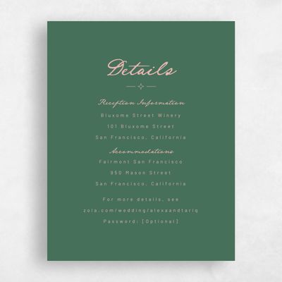 Hunter, Green Wedding Enclosure - Finnian