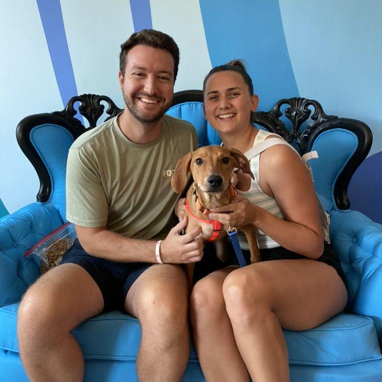 The day we adopted Lucy!