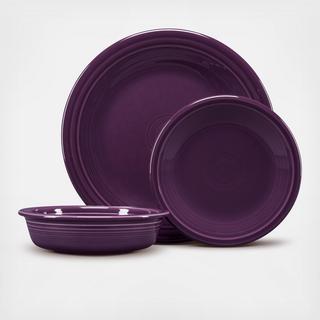 Classic Rim 3-Piece Place Setting, Service for 1