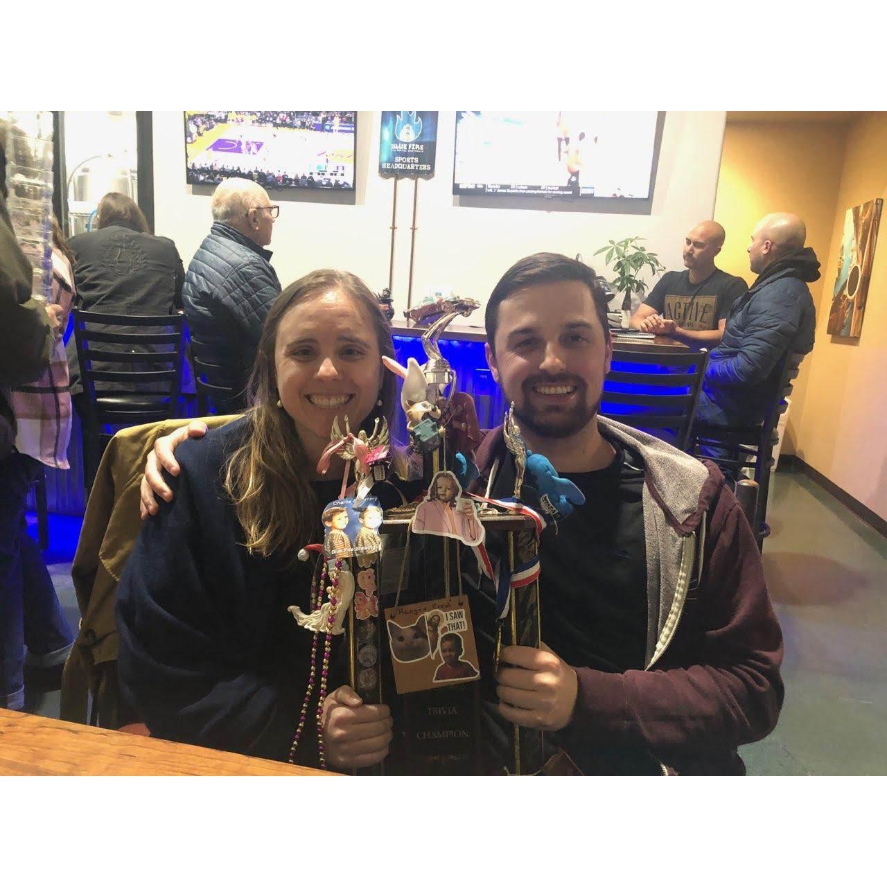 Won trivia with some of Stephanie's friends