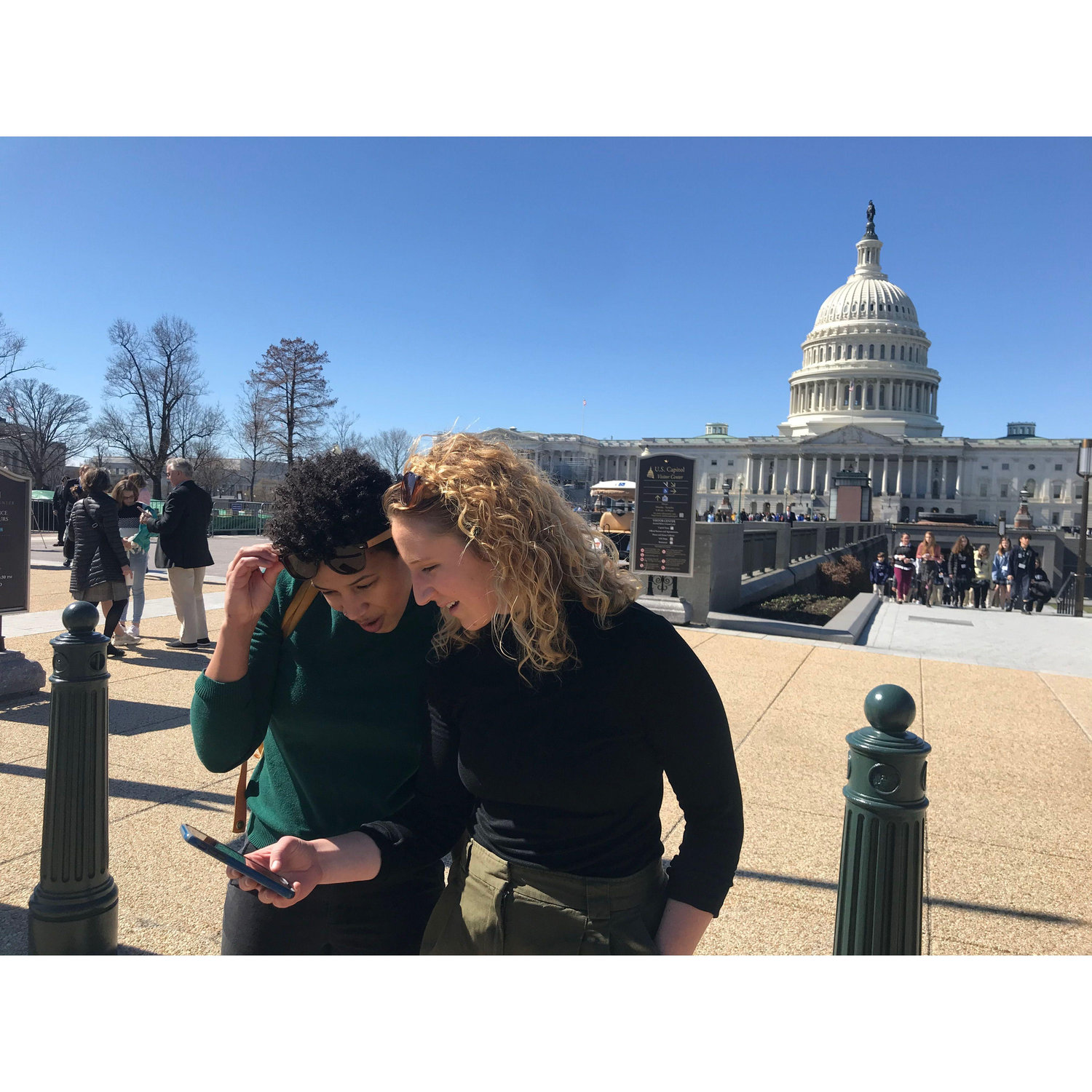 Lost in DC. A representative photo of how we look trying to navigate when traveling.