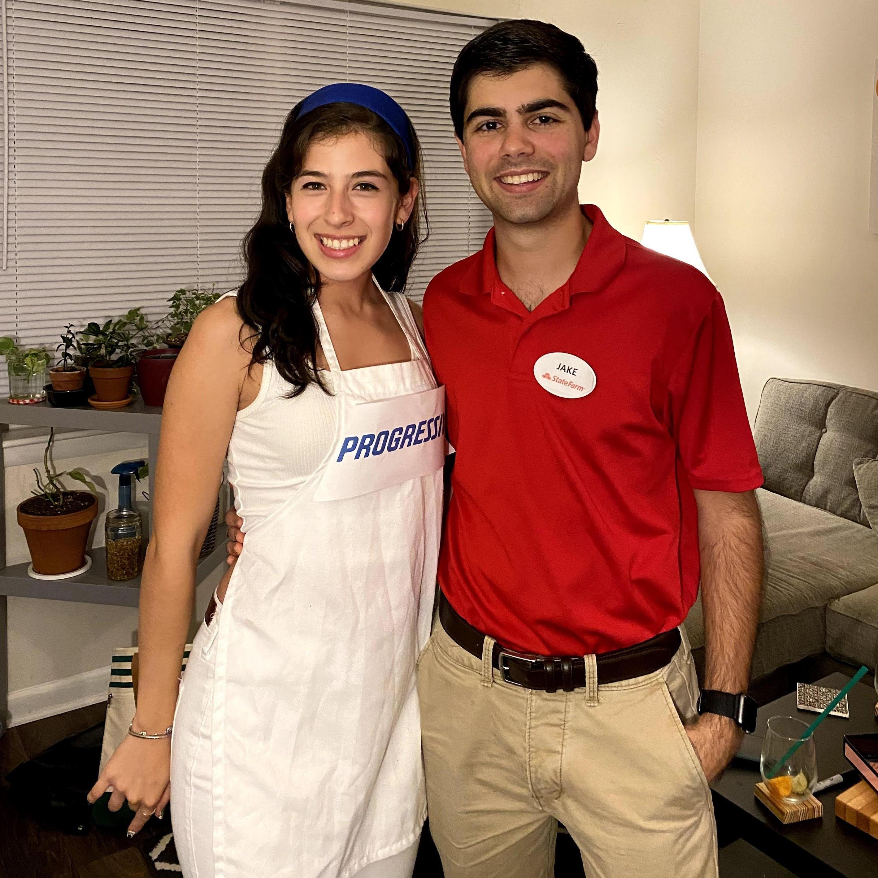 10/31/2020 - Jake from StateFarm and Flo from Progressive. Our best Halloween costumes to date.