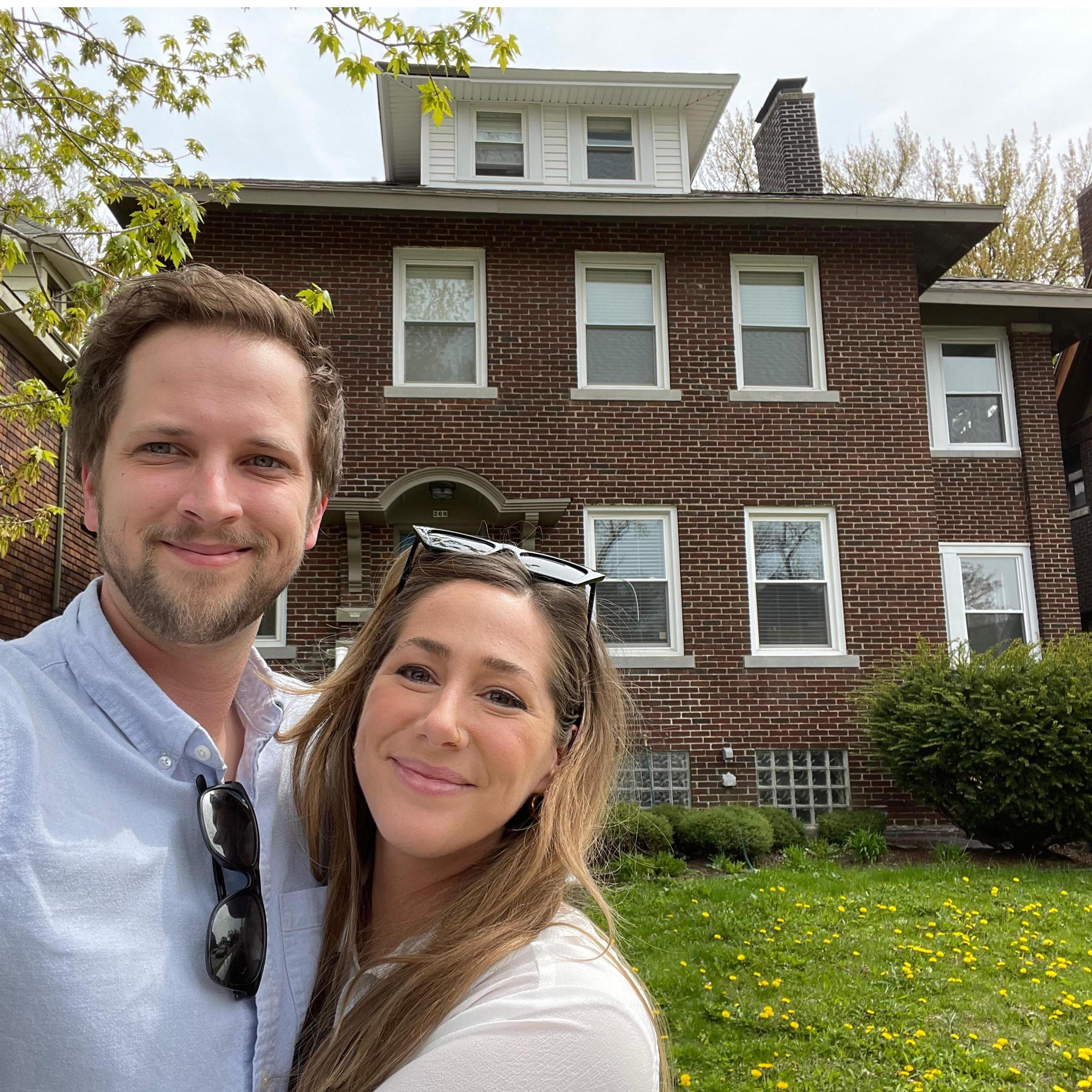 Our first home! We officially became Detroit Residents in 2021.