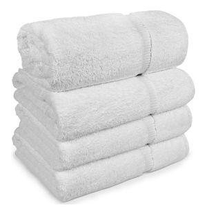 White Bath Towels (Set of 4)
