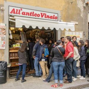 Lunch at All'Antico Vinaio in Florence