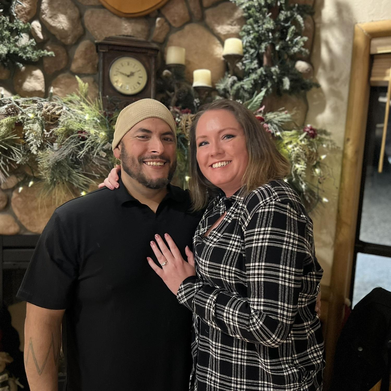 The day we got engaged, December 14, 2024