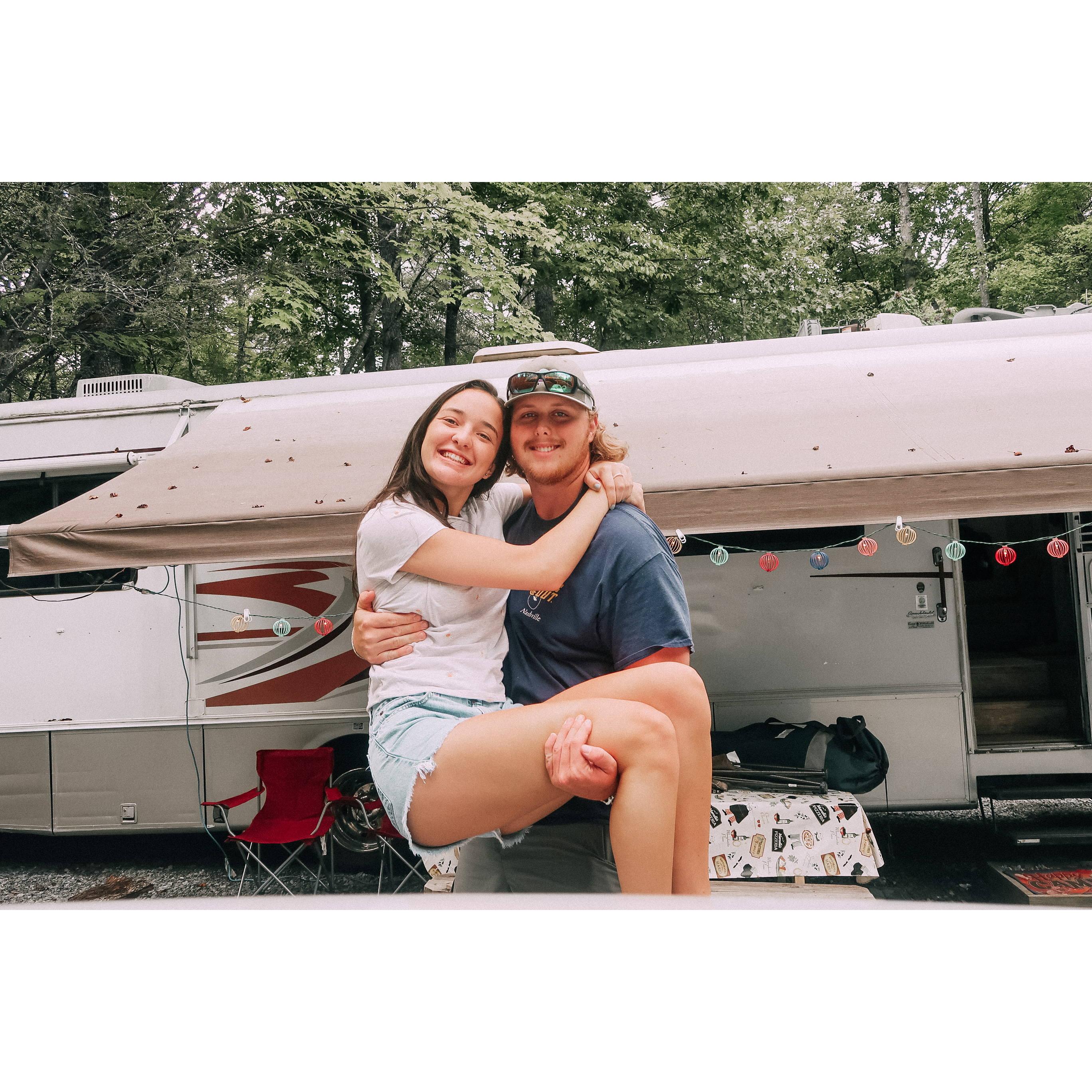 Our anniversary trip to the smokies where we stayed in an RV 2020