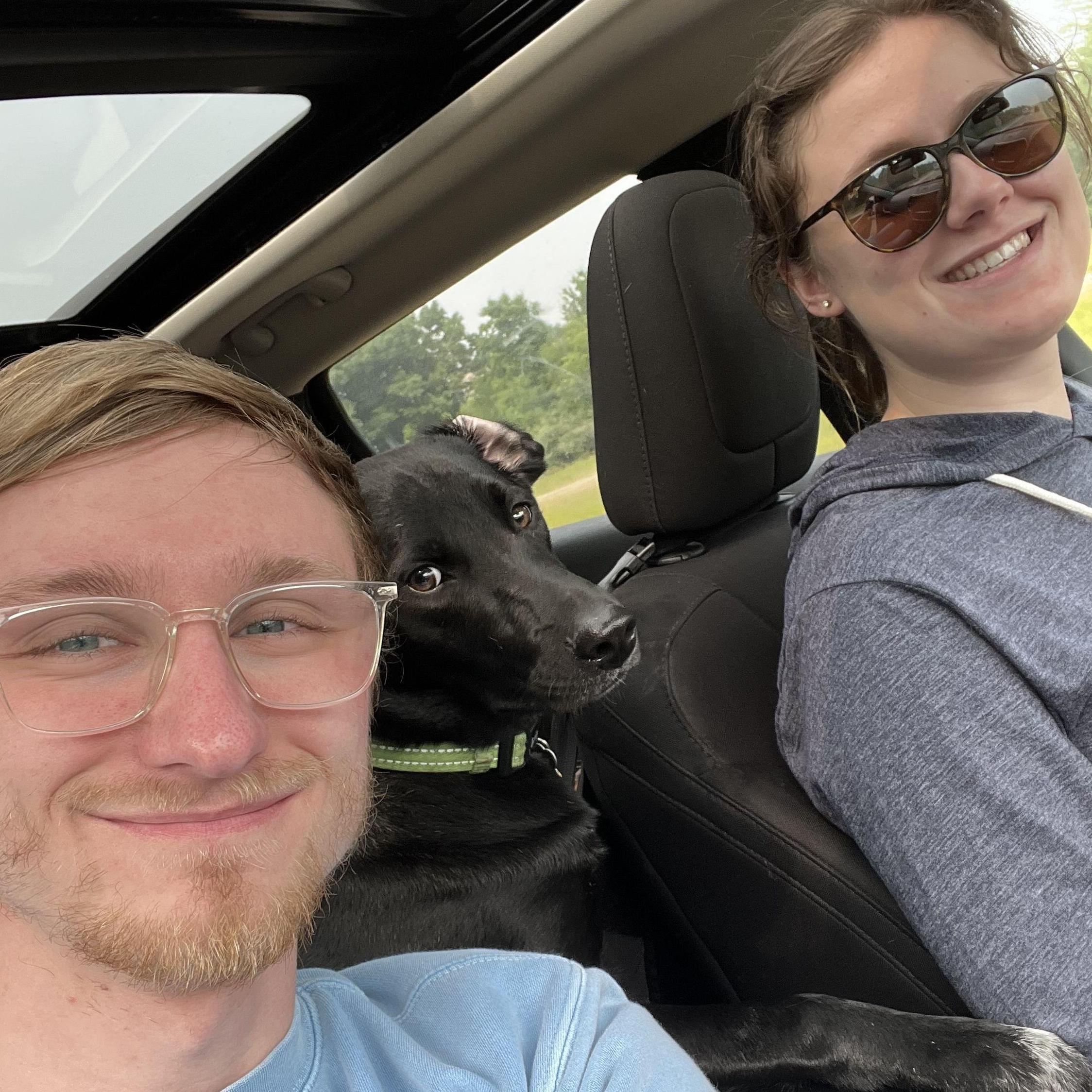 Taking Azzie home after a weekend in Traverse!