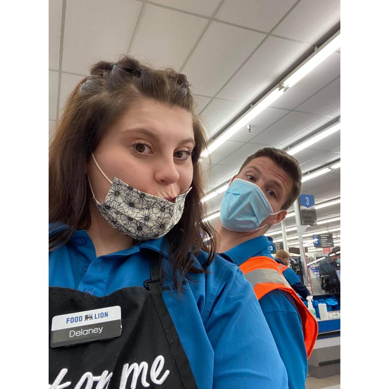 We met at Food Lion in the Summer of 2020