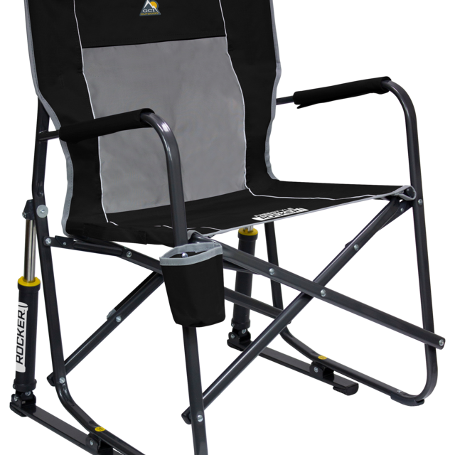 GCI Outdoor Freestyle Rocker Camp Chair - Black