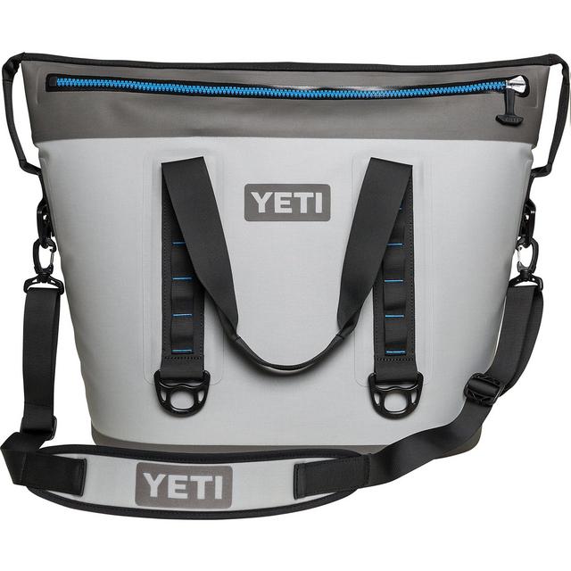 YETI Hopper Two 40 Portable Cooler (Fog Gray/Tahoe Blue color)