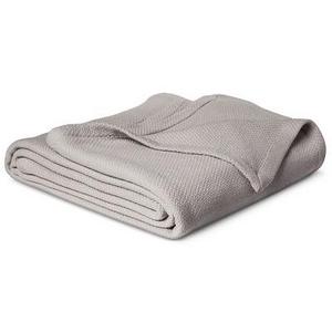 Solid Cotton Blanket (Twin) Gray - Threshold™