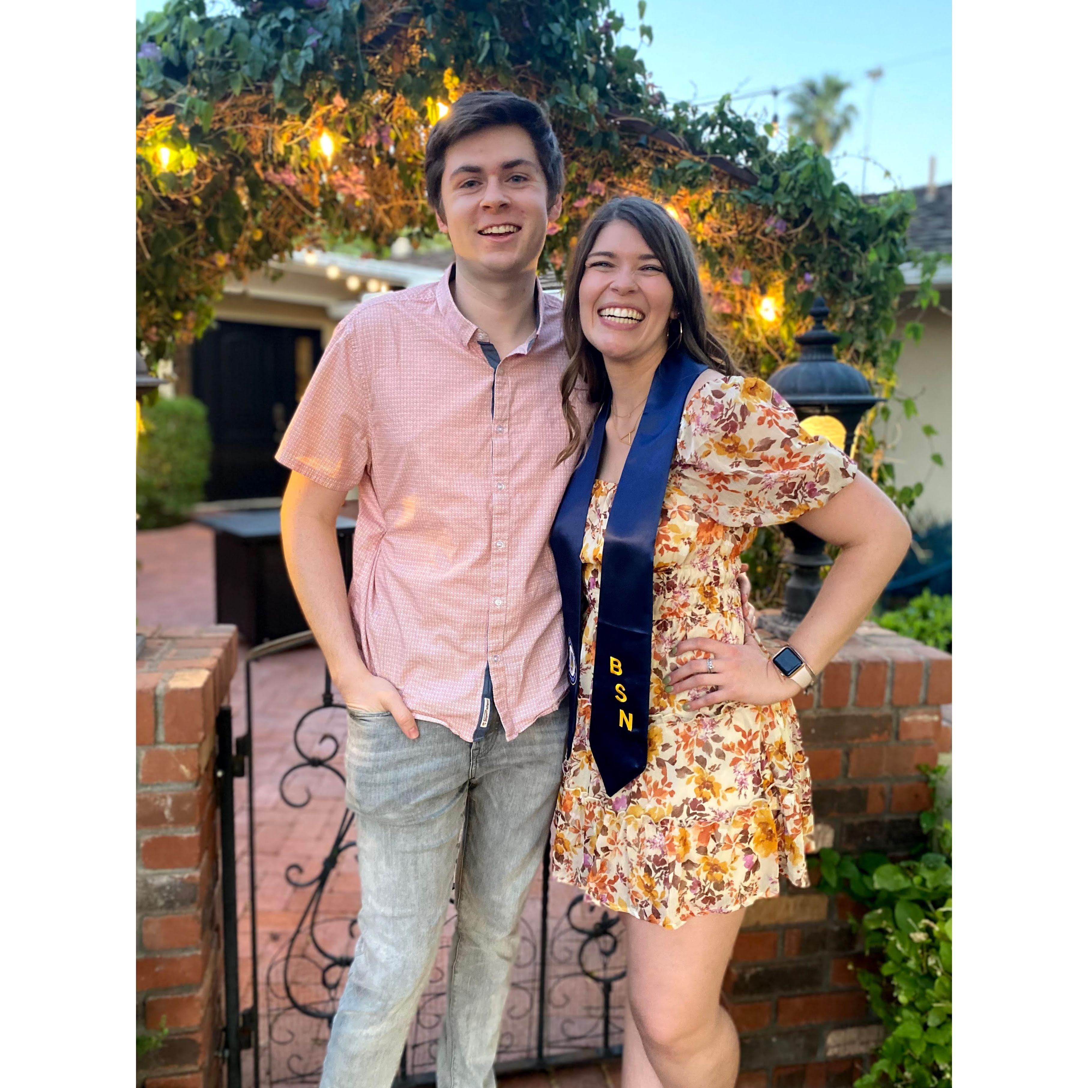 Annabelles Nursing school graduation party April 2021